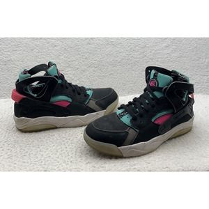 Nike Air Huarache Sneakers Youth 6.5 Womens 8‎ South Beach Miami Retro Pink Teal